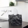 Wipy Cube Papiertuch Box in schwarz