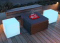 Cube Outdoor LED Tisch