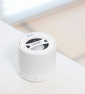 woofit tragbarer Mini Bluetooth Lautsprecher schneeweiss