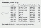 Garbo - Holzbden in Kirsche und Nussbaum furniert und weiss lackiert