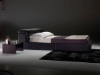 Plan "B" Bett in Leder Schwarz Auenma 180x243cm