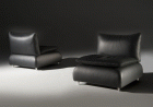 Design_Sessel Modell zoef in Toledo-Leder schwarz