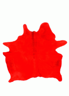 kuhfell Red eingefärbt ca. 3/4 m²