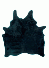 kuhfell schwarz eingefärbt ca. 3/4 m²