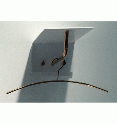 Wandgarderobe UNU 2 mit Stange und 2 Haken