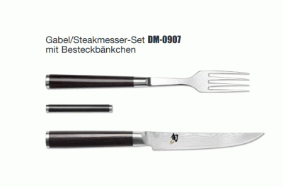 Gabel/Steakmesser Set 3-tlg. SHUN CLASSIC
