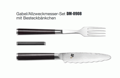 Gabel/Allzweckmesser Set 3-tlg. SHUN CLASSIC