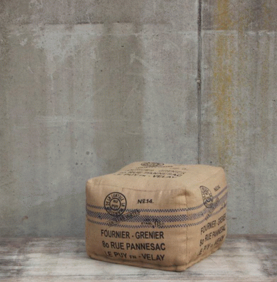 Pouff Jute aus Kartoffels�cken