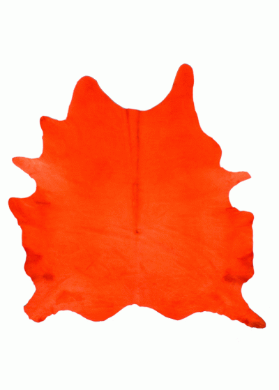 kuhfell Tomato eingef�rbt ca. 3/4 m�